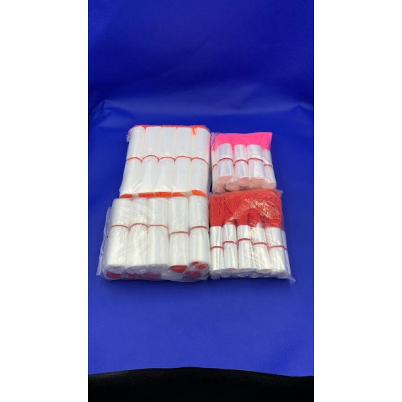 8" X 8" STRING BAG ( RED STRING )