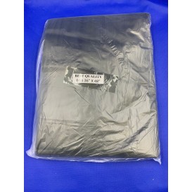 36" X 48" X 0.05 HEAVY DUTY TRASH BAGS ( BLACK )