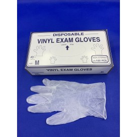 White Vinyl Glove